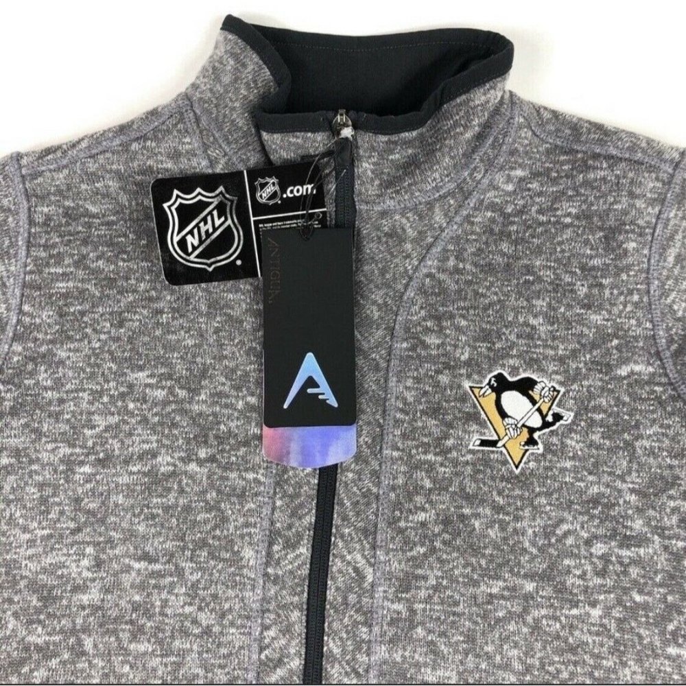 Pittsburgh Penguins Antigua Womens 1/2 Zip Sweater - Picture 2 of 9